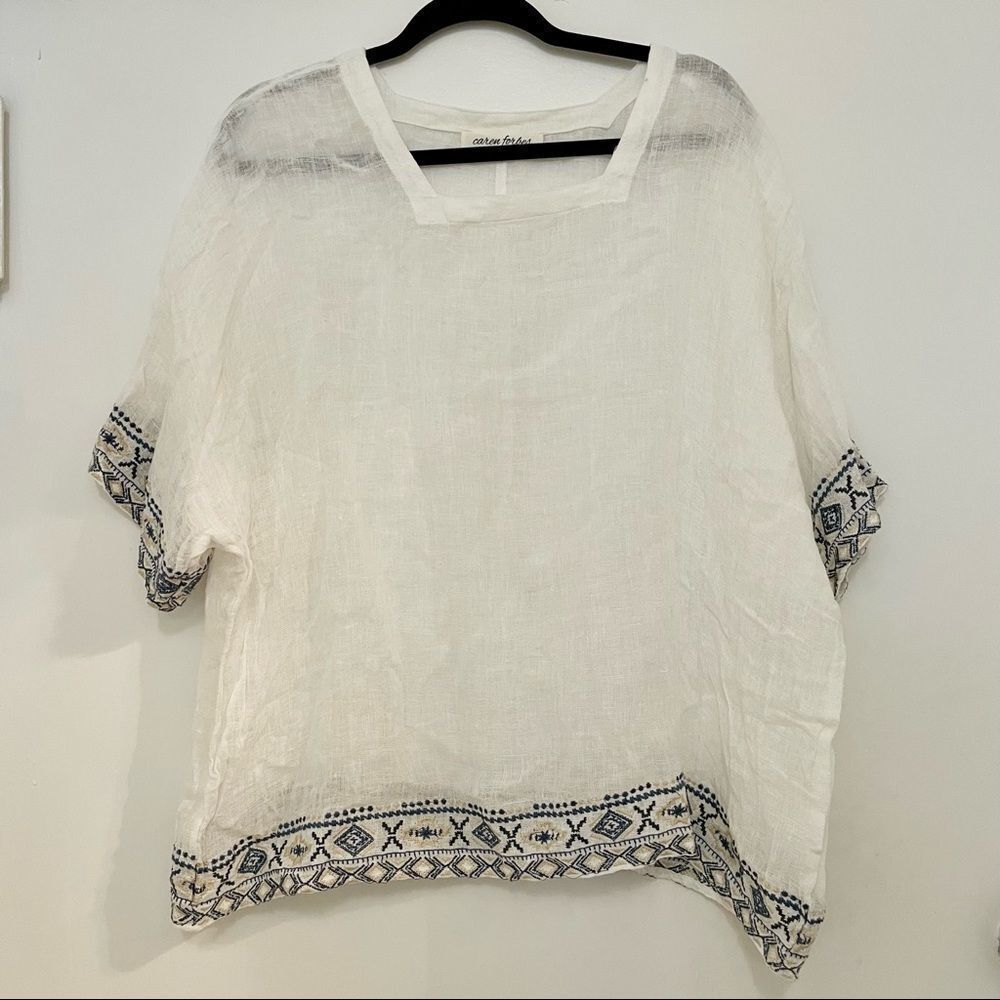 100% Linen Tunic Coverup